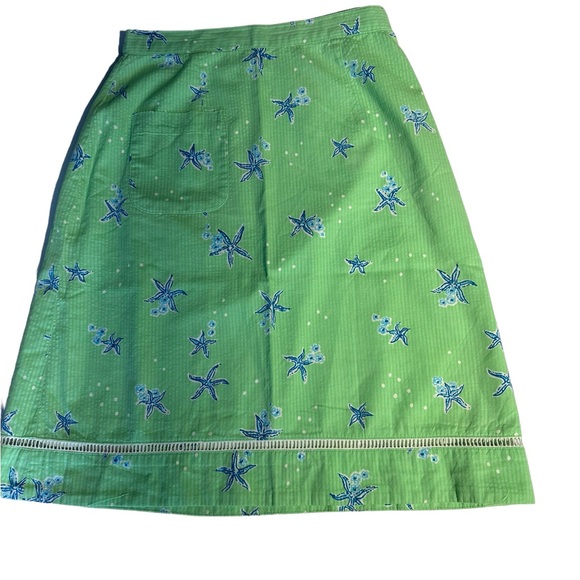 Lilly Pulitzer White Label Starlight Starfish Design
Scalloped Hem Skirt size 2 - Picture 4 of 11